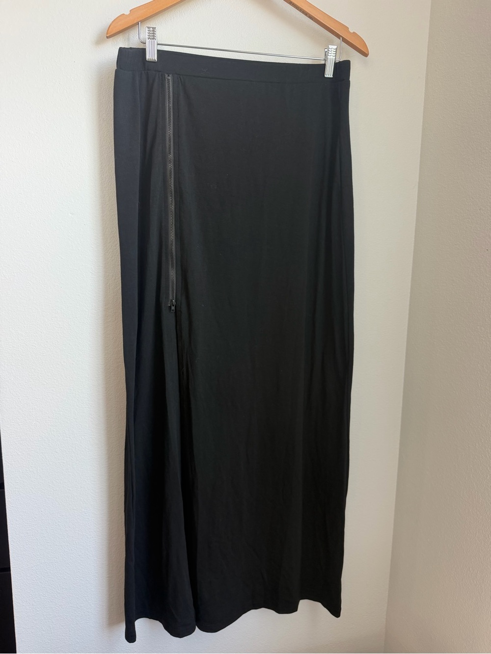 Black Maxi Skirt with Side Zip